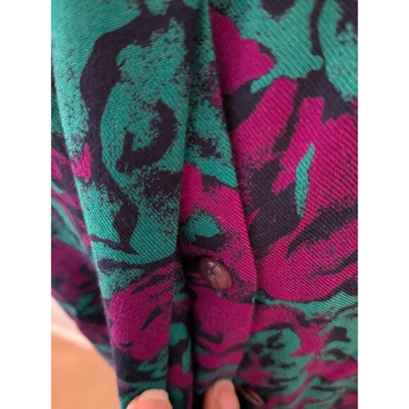 VTG Pendleton Country Sophisticates Blouse Women Sz 14P MultiFloral Cottagecore - Picture 7 of 16